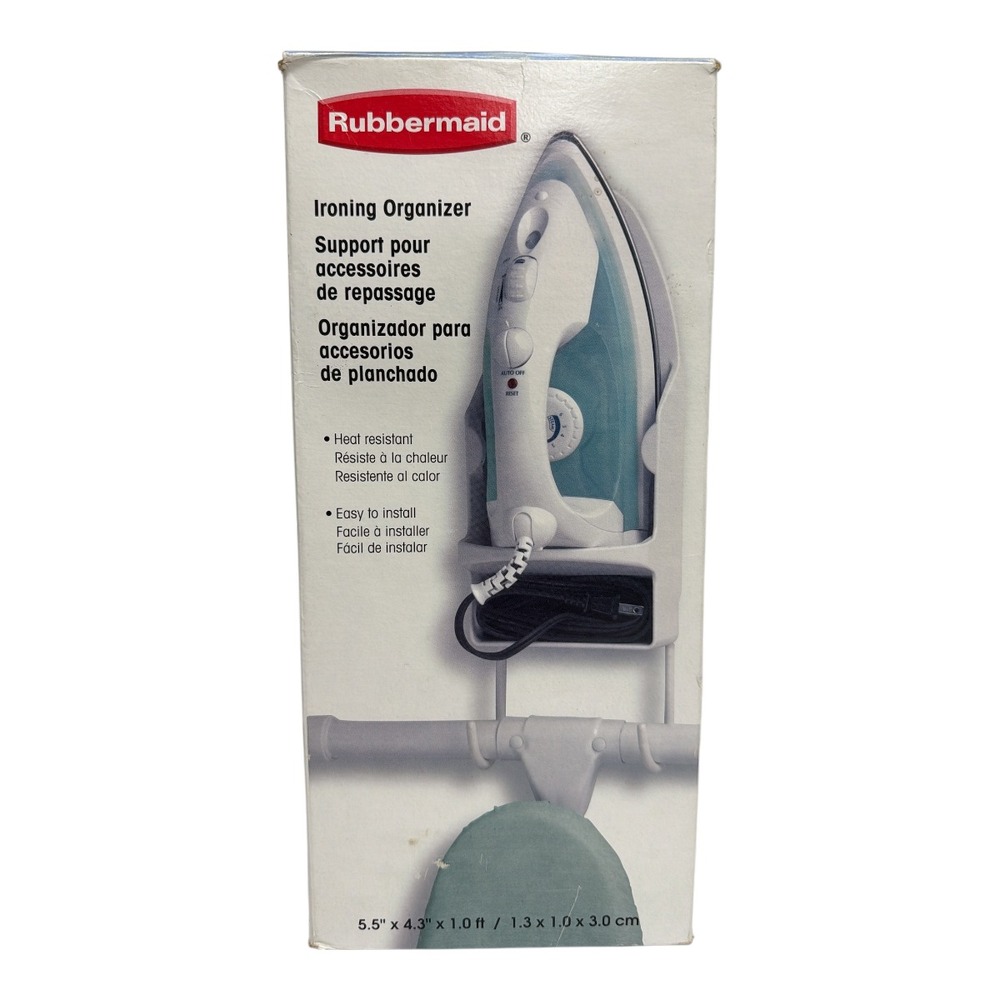 Rubbermaid Iron & Board Organizer Ironing board Storage Holder 2188 Wall Mount